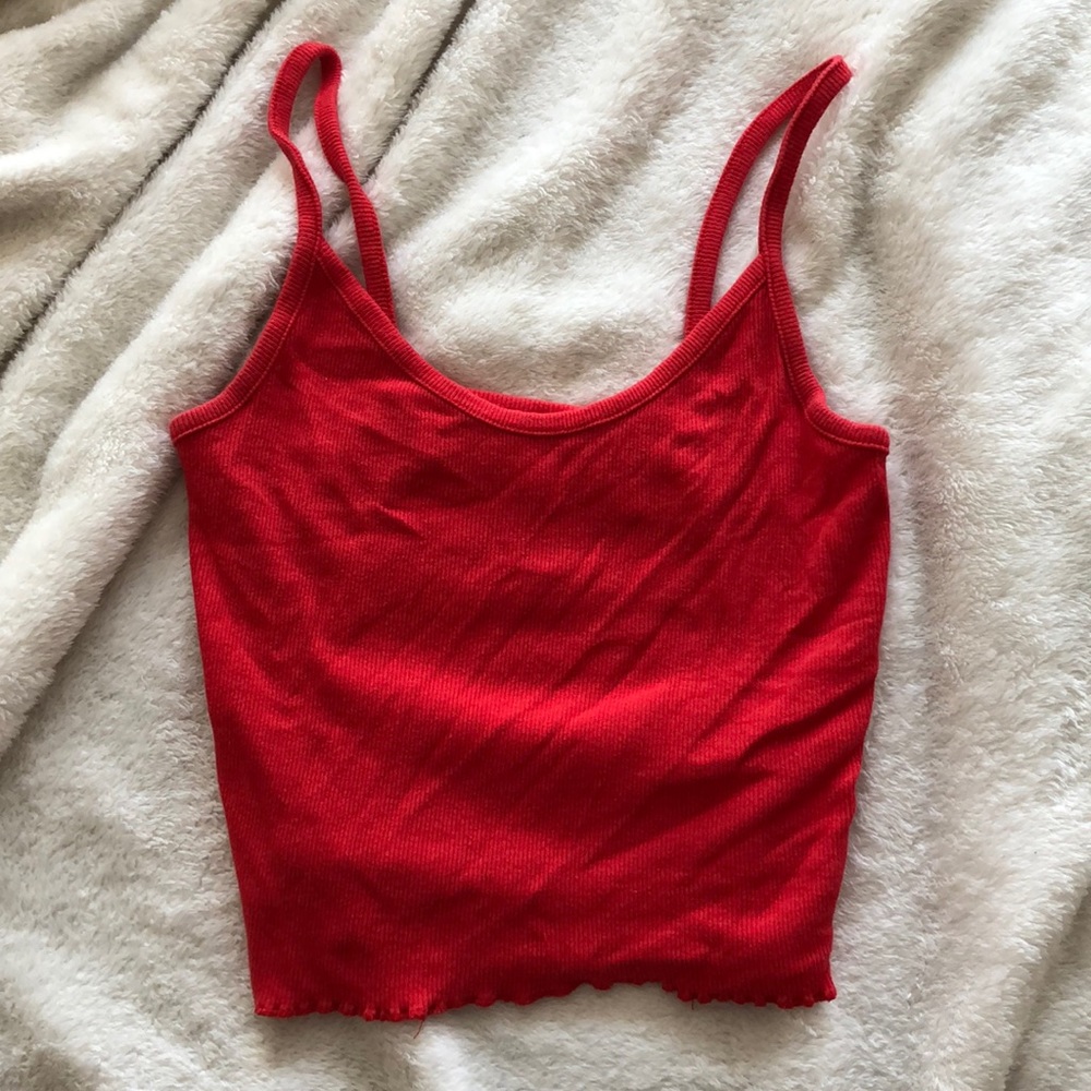 Red Urban Outfitters Crop Tank